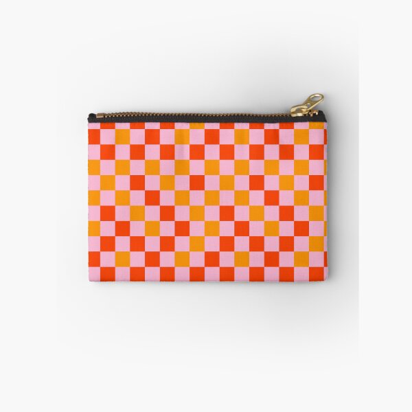 Item preview, Orange And Yellow On Pink Checkered Pattern   designed and sold by PatternTitan.