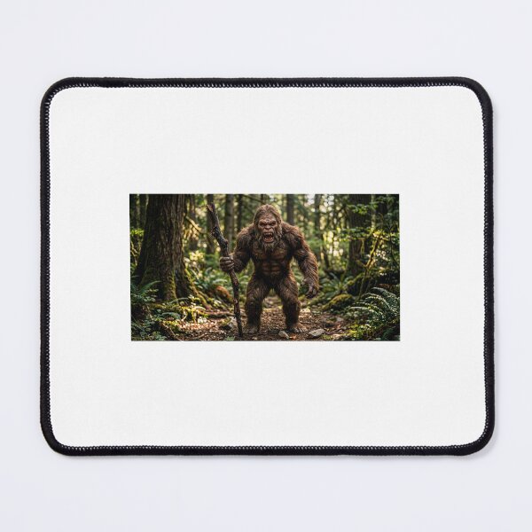 Item preview, ANGRY SASQUATCH IN THE WOODS designed and sold by MattNel1.