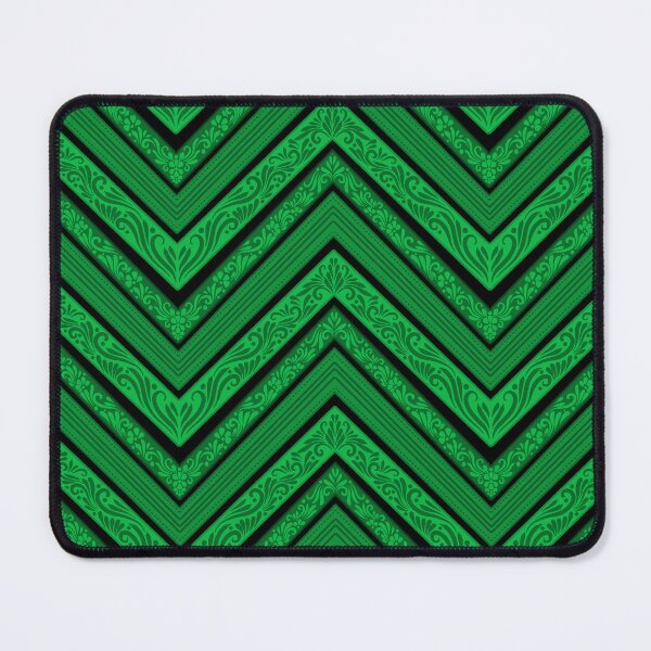 Item preview, Emerald Green Damask Chevron | Elegant Vintage Zigzag Pattern designed and sold by Rukhscreations.