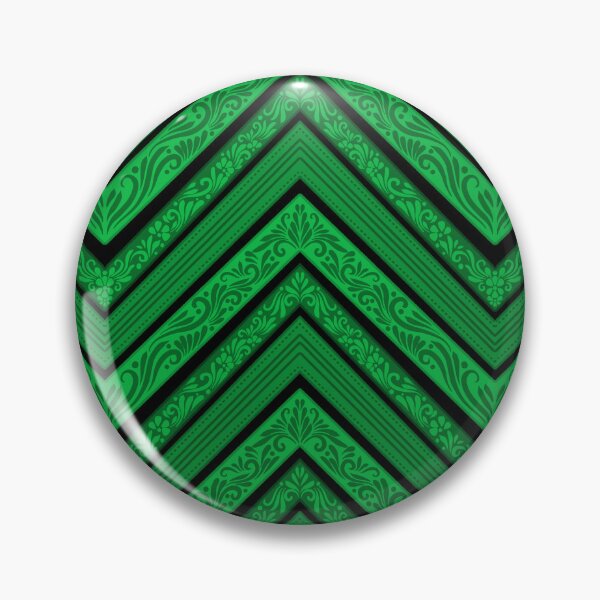 Item preview, Emerald Green Damask Chevron | Elegant Vintage Zigzag Pattern designed and sold by Rukhscreations.