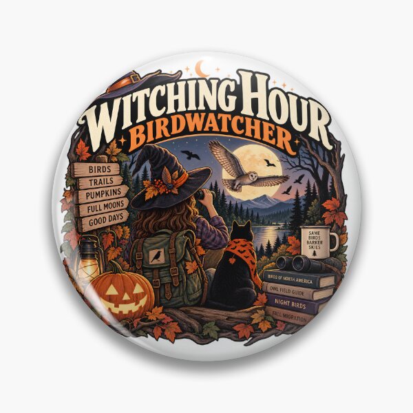 Item preview, Vintage Witching Hour Birdwatcher designed and sold by MysticCanvasAi.