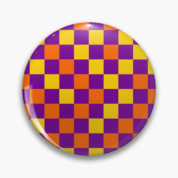 Item preview, Orange And Yellow On Purple Checkered Pattern   designed and sold by PatternTitan.