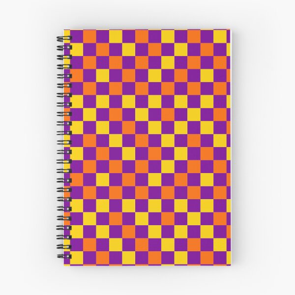 Item preview, Orange And Yellow On Purple Checkered Pattern   designed and sold by PatternTitan.