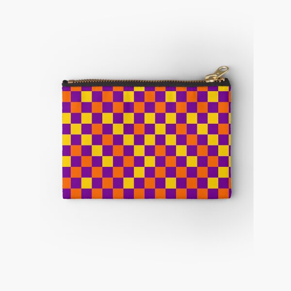 Item preview, Orange And Yellow On Purple Checkered Pattern   designed and sold by PatternTitan.