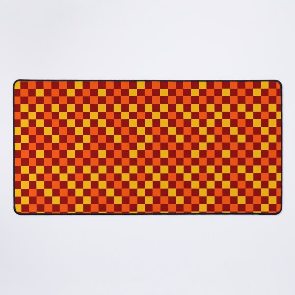 Item preview, Orange And Yellow On Red Checkered Pattern designed and sold by PatternTitan.