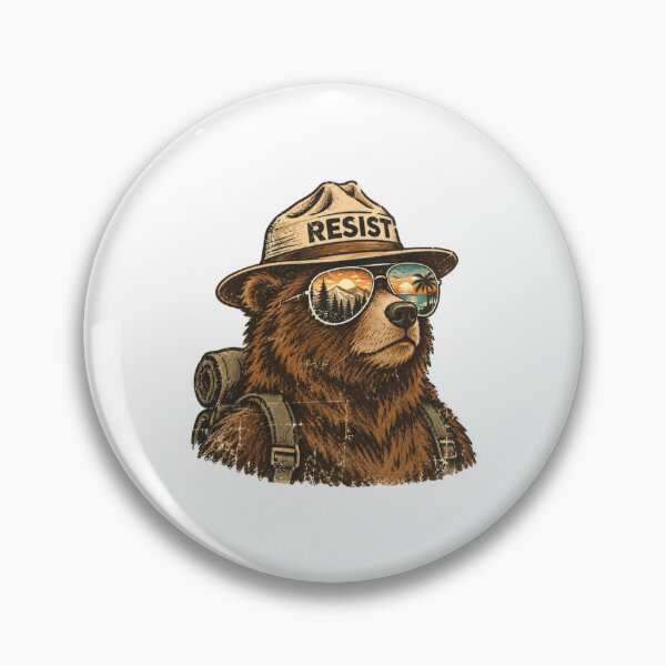 Item preview, Resist Bear Park Ranger Outdoors Explorer Environmentalist Activist designed and sold by HumansStuck12.