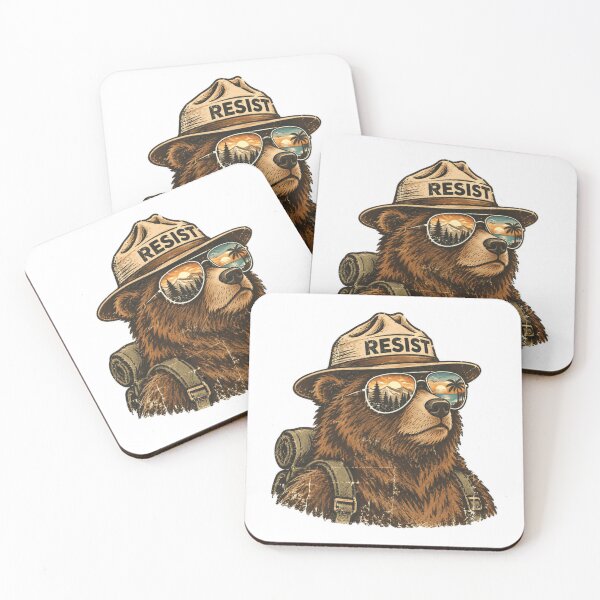 Item preview, Resist Bear Park Ranger Outdoors Explorer Environmentalist Activist designed and sold by HumansStuck12.