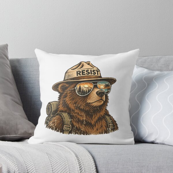 Item preview, Resist Bear Park Ranger Outdoors Explorer Environmentalist Activist designed and sold by HumansStuck12.