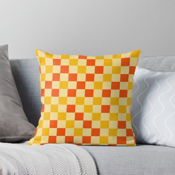 Item preview, Orange And Yellow On Yellow Checkered Pattern   designed and sold by PatternTitan.