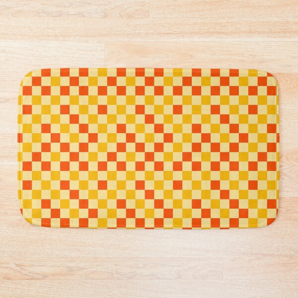 Item preview, Orange And Yellow On Yellow Checkered Pattern   designed and sold by PatternTitan.