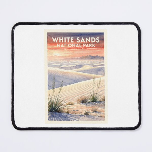 Item preview, White Sands National Park New Mexico Vintage Watercolor Travel designed and sold by Teelogic.