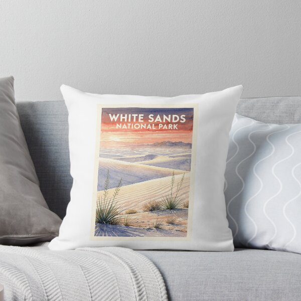 Item preview, White Sands National Park New Mexico Vintage Watercolor Travel designed and sold by Teelogic.