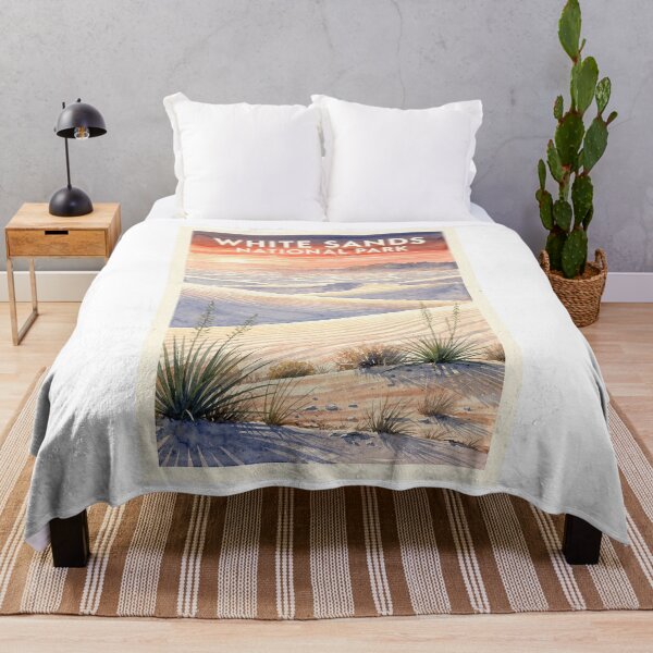 Item preview, White Sands National Park New Mexico Vintage Watercolor Travel designed and sold by Teelogic.