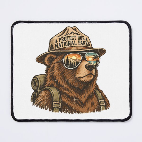 Item preview, Protect Our National Parks Bear Ranger Outdoors Conservation designed and sold by HumansStuck12.