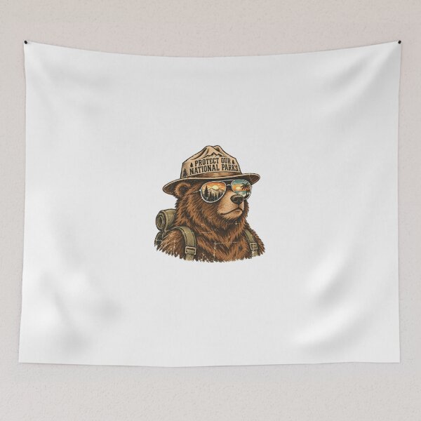 Item preview, Protect Our National Parks Bear Ranger Outdoors Conservation designed and sold by HumansStuck12.