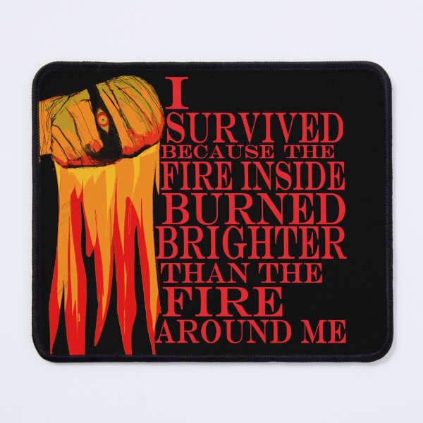 Item preview, Fiery Survivor and Inspiring Quote | Joshua Graham (Videogame Character) designed and sold by CoolHistoryMan.