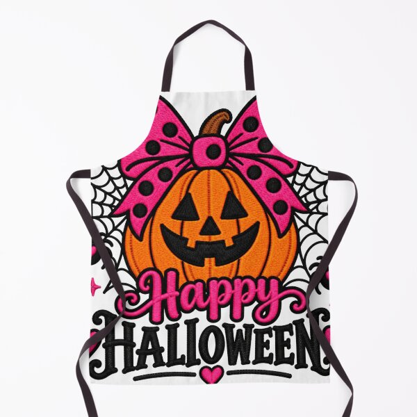 Item preview, Happy Halloween - pumpkin with polka dot bow, spiders, webs & hearts  designed and sold by Her2Harmony.