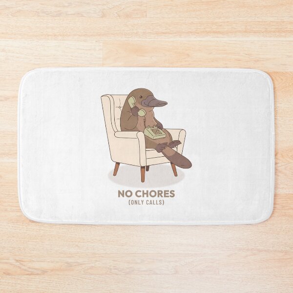 Item preview, Platypus Talking on Vintage Phone Art designed and sold by COZY VINTAGE animal.