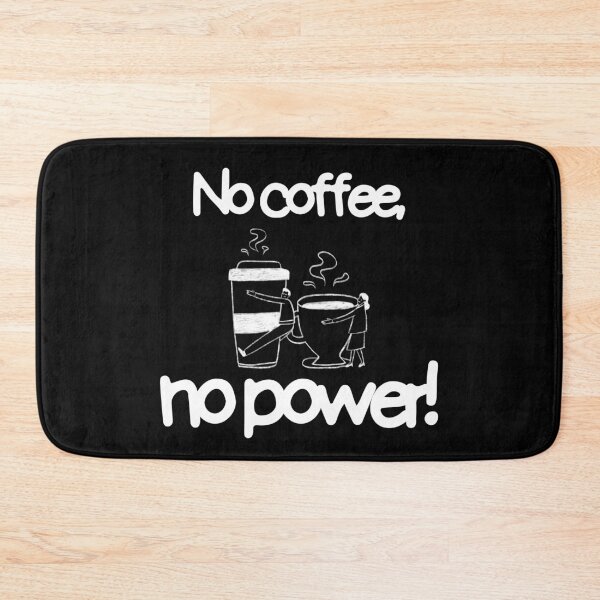 Item preview, Powered By Coffee Funny Workplace Humor Caffeine Addict Dark Mode designed and sold by LensDyn™.