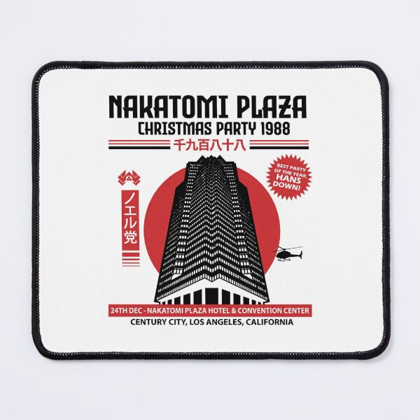 Item preview, Die Hard Christmas Party Xmas Hans Gruber Design Nakatomi Plaza 1988 Jumper Tee Shirt Mug Dress Pillow Throw Santa Movie Snow Funny Deck The Hans designed and sold by Cool Robot Bro..
