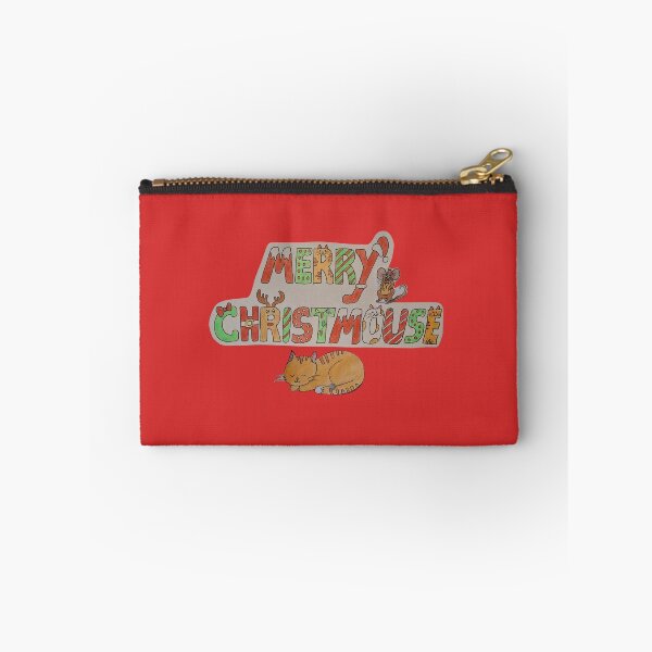 Item preview, Merry Christmouse Cat and mouse designed and sold by The Cat and The Christmas Tree by Alice Ean Dubh.
