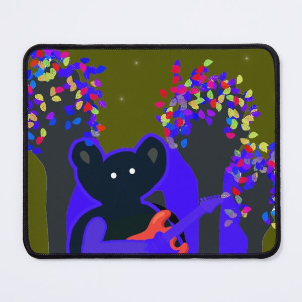 Item preview, Cute Cosmic Bear Playing Electric Guitar in Magical Forest designed and sold by AWADHESH CHAURASIA.