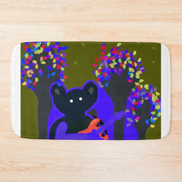 Item preview, Cute Cosmic Bear Playing Electric Guitar in Magical Forest designed and sold by AWADHESH  CHAURASIA.
