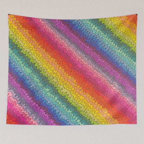 Item preview, Rainbow Rhythm Waves designed and sold by AbstractArielle.