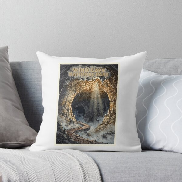 Item preview, Wind Cave National Park South Dakota Vintage Watercolor Travel designed and sold by Teelogic.