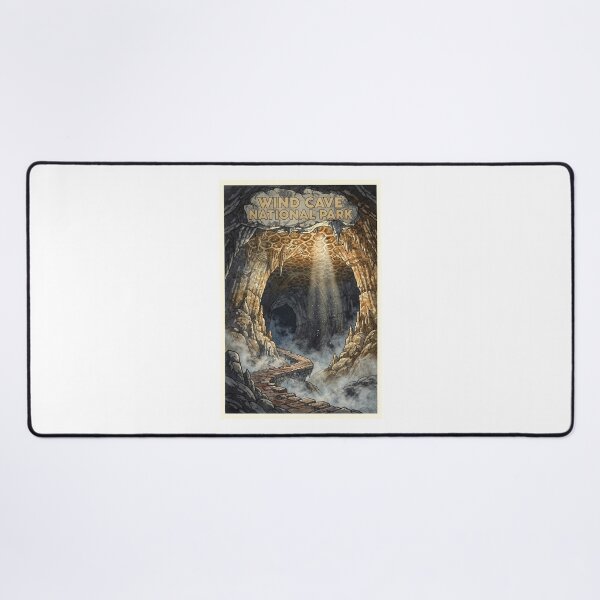 Item preview, Wind Cave National Park South Dakota Vintage Watercolor Travel designed and sold by Teelogic.
