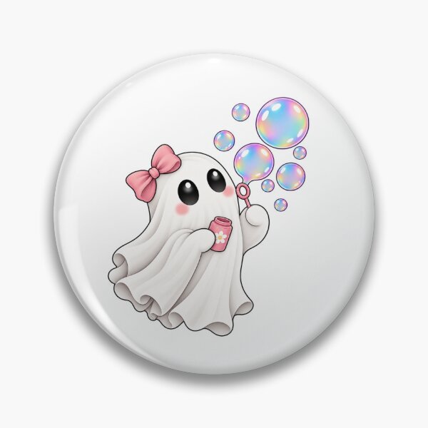 Item preview, Cute Ghost Blowing Bubbles designed and sold by House Of Hauntlings.