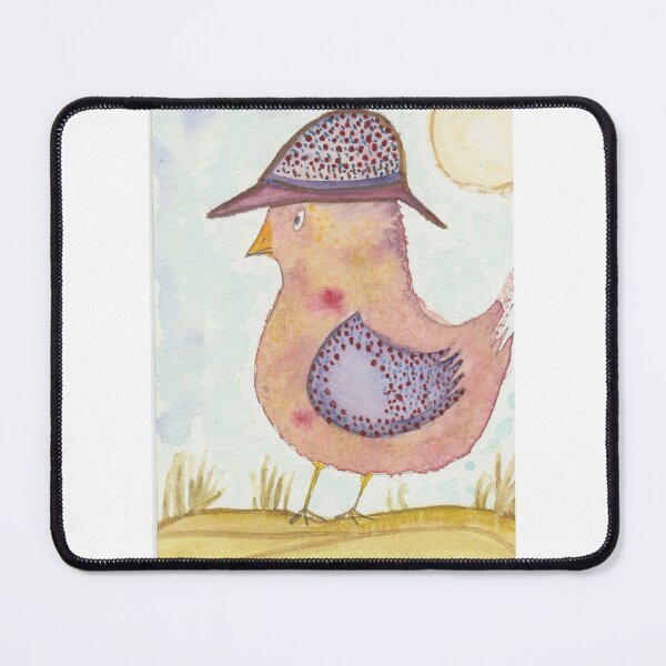 Item preview, Certified Fancy Unofficially Feral Hen Watercolor Quote designed and sold by lumekind.