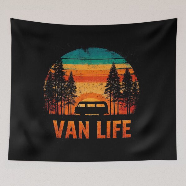 Item preview, Retro Van Life Road Trip Camper Van Adventure designed and sold by D-Oles-Mercher.