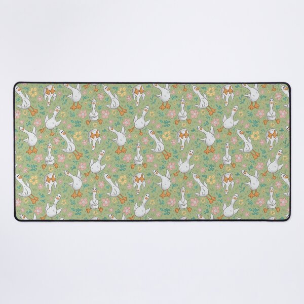 Item preview, Silly ducks and wild flower floral pattern designed and sold by SketchedRealm.