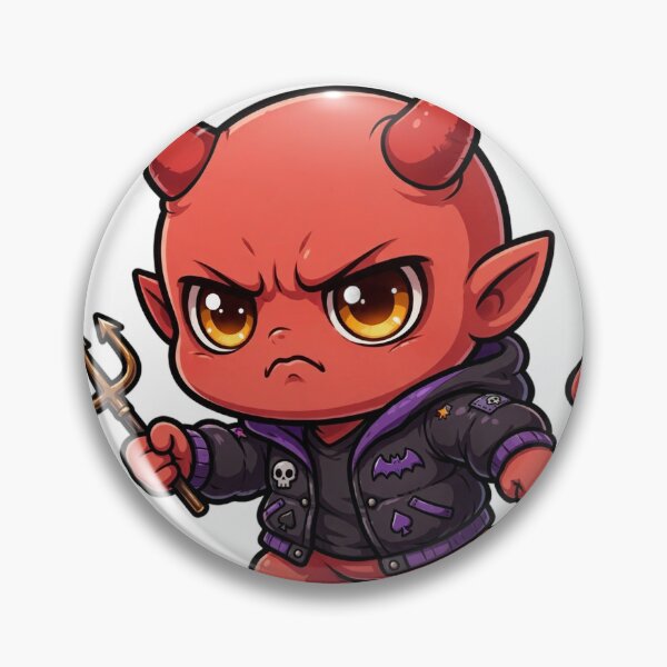 Item preview, Grumpy Demon Baby Halloween Design | Cute Scary Chibi Art designed and sold by Neshmi.