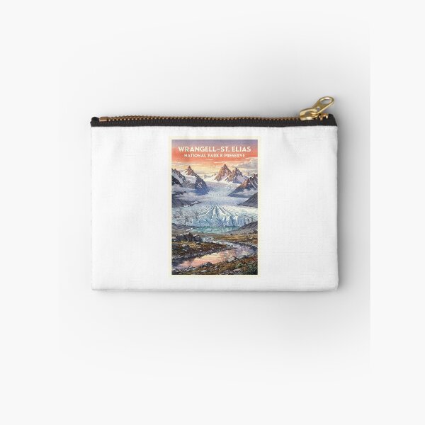Item preview, Wrangell-St. Elias National Park & Preserve Alaska Vintage Watercolor Travel designed and sold by Teelogic.