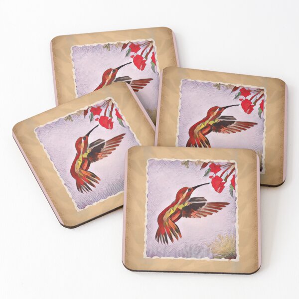 Item preview, Hummingbird in Deckled Frame designed and sold by oh-bi-me.