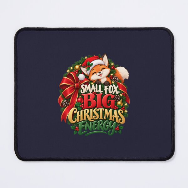 Item preview, Small Fox Big Christmas Energy Holiday Humor designed and sold by PunchDrop.