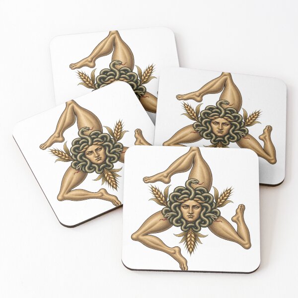 Item preview, Sicilian Trinacria — Gorgoneion Emblem designed and sold by Larkfound Studio.