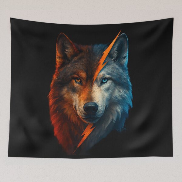 Item preview, Lightning Wolf Spirit designed and sold by AuraVisionLab.