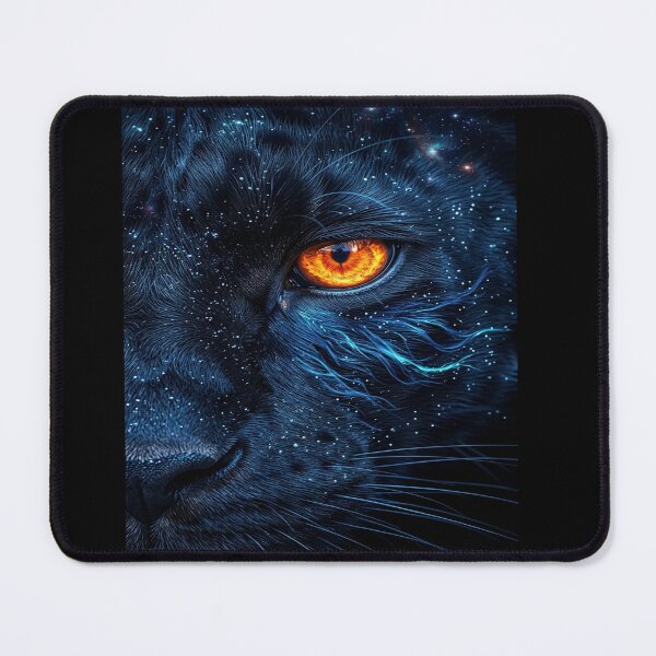 Item preview, Panther Eye Neon Flame - Half Face Animal Artwork designed and sold by KingofHearts25.