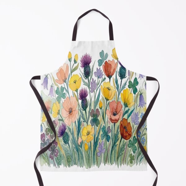 Item preview, Pastel Wildflower Meadow - Colorful Botanical Watercolor Border Art designed and sold by robertronda1.