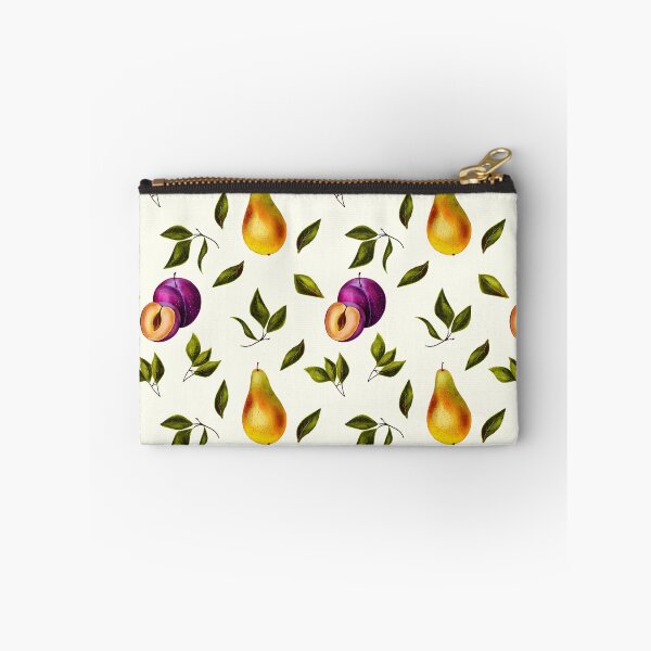 Item preview, Fresh Pear and Plum Botanical Seamless Pattern designed and sold by DigiBlossom.