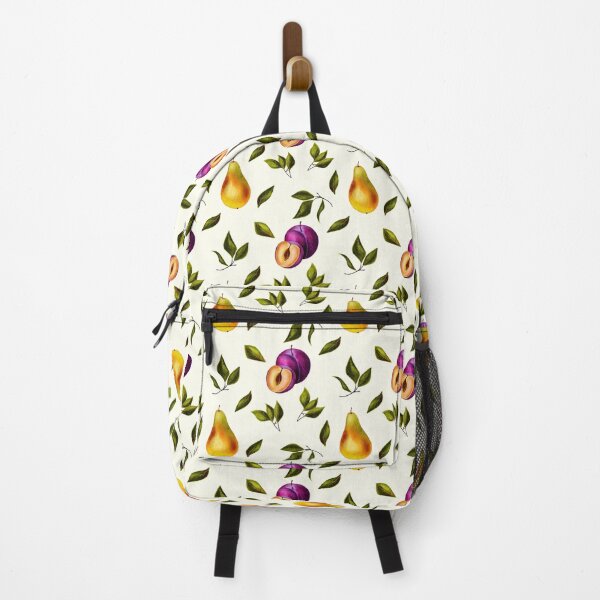 Item preview, Fresh Pear and Plum Botanical Seamless Pattern designed and sold by DigiBlossom.