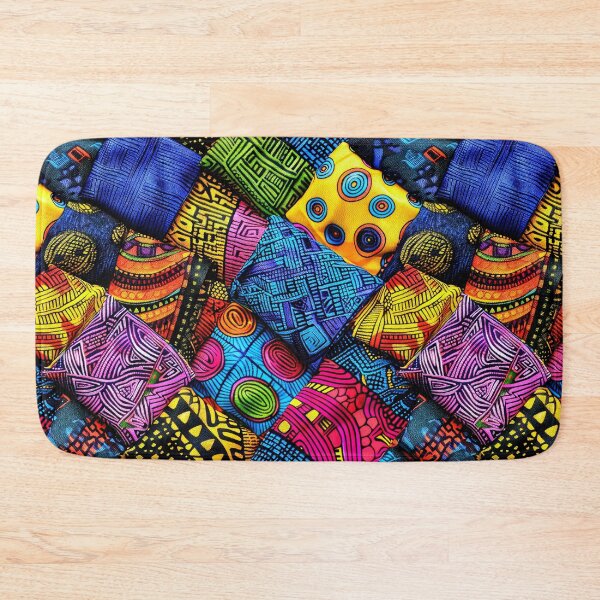 Item preview, Moroccan Silk Fabric Pieces Abstract Designs Pattern  designed and sold by DEC02.