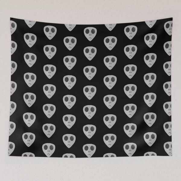 Item preview, Gray Alien Face designed and sold by PapercutandSuch.
