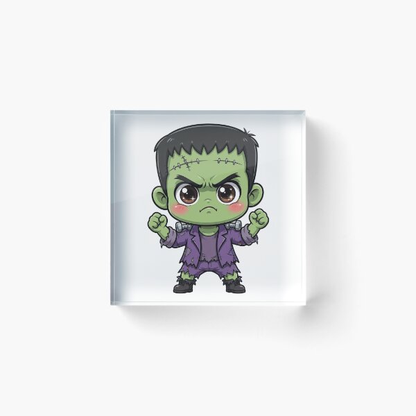 Item preview, Baby Frankenstein Cute Halloween Design | Grumpy Chibi Monster Art designed and sold by Neshmi.
