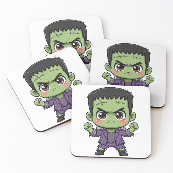 Item preview, Baby Frankenstein Cute Halloween Design | Grumpy Chibi Monster Art designed and sold by Neshmi.
