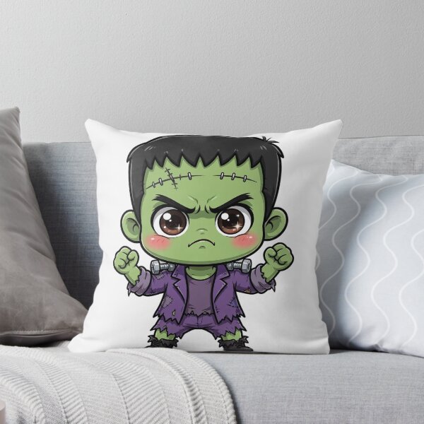 Item preview, Baby Frankenstein Cute Halloween Design | Grumpy Chibi Monster Art designed and sold by Neshmi.