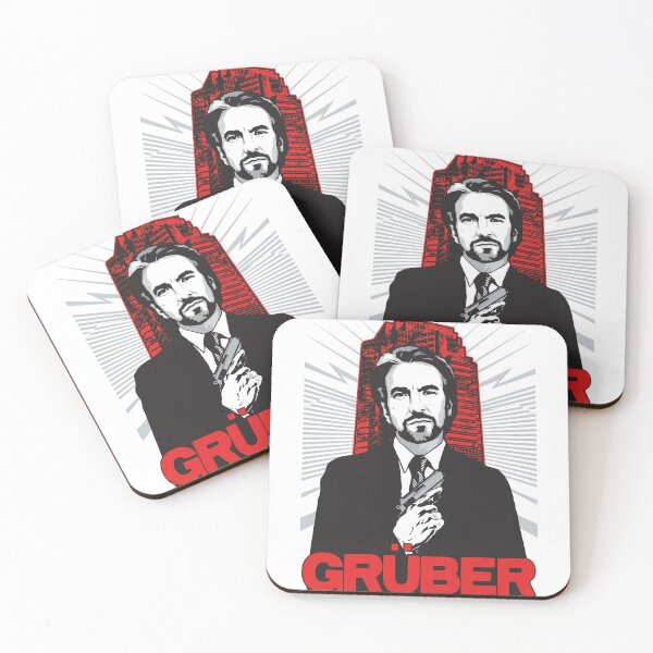 Item preview, Die Hard Christmas Party Xmas Hans Gruber Design Nakatomi Plaza 1988 Jumper Tee Shirt Mug Dress Pillow Throw Santa Movie Snow Funny Deck The Hans designed and sold by Cool Robot Bro..